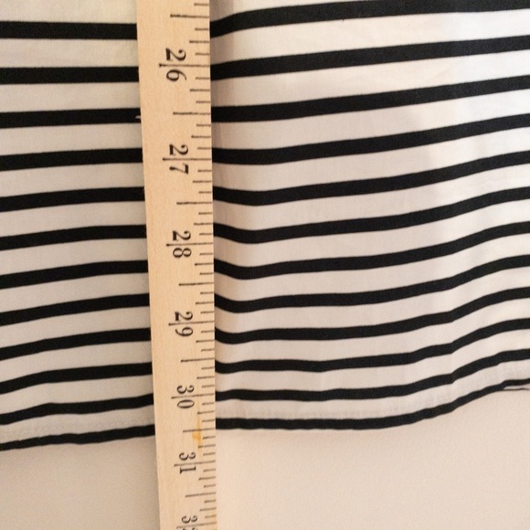 J Crew Off Shoulder Black and White Dress size XS - Picture 6 of 8
